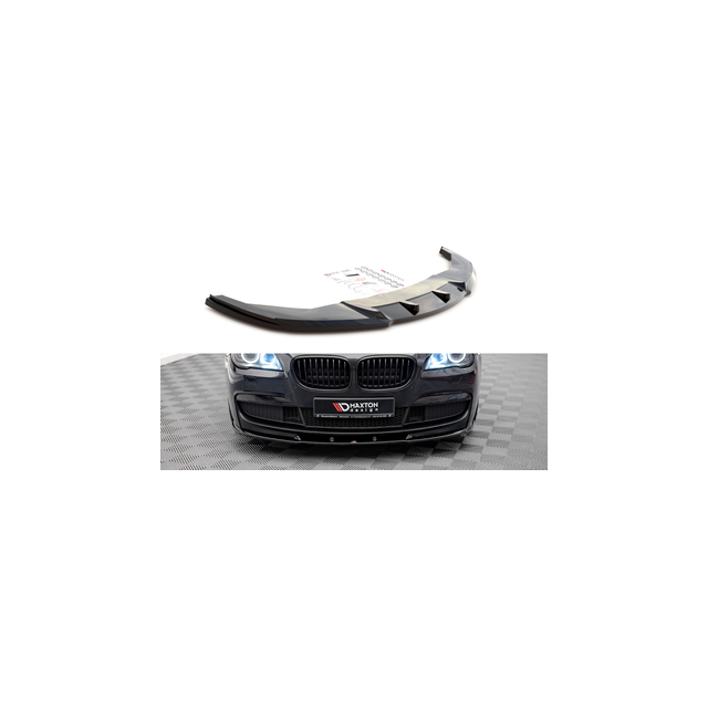 Добавка за предна броня/лип спойлер  V.2 BMW 7 M-Pack F01 - Maxton Design
