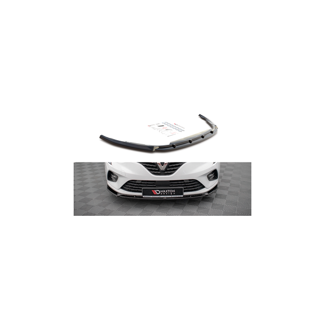 Добавка за предна броня/лип спойлер  V.2 Renault Clio Mk5 - Maxton Design