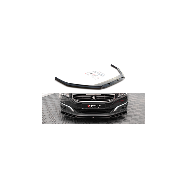 Добавка за предна броня/лип спойлер  V.1 Peugeot 508 GT Mk1 Фаслиф - Maxton Design