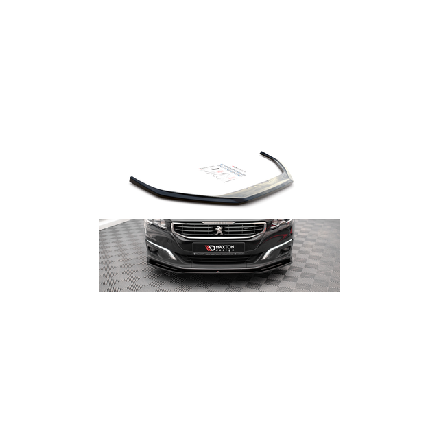 Добавка за предна броня/лип спойлер  V.2 Peugeot 508 GT Mk1 Фаслиф - Maxton Design