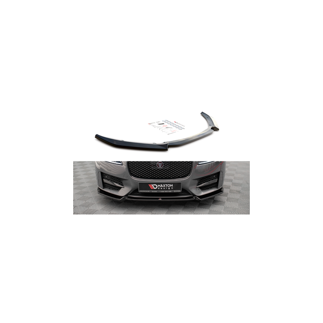 Добавка за предна броня/лип спойлер  V.2 Jaguar XF R-Sport Mk2 - Maxton Design
