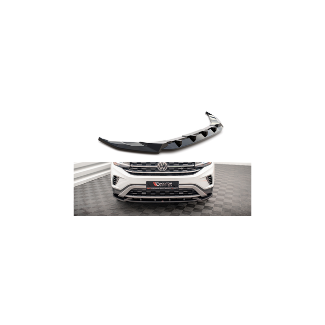 Добавка за предна броня/лип спойлер  V.1 Volkswagen Atlas Cross Sport - Maxton Design