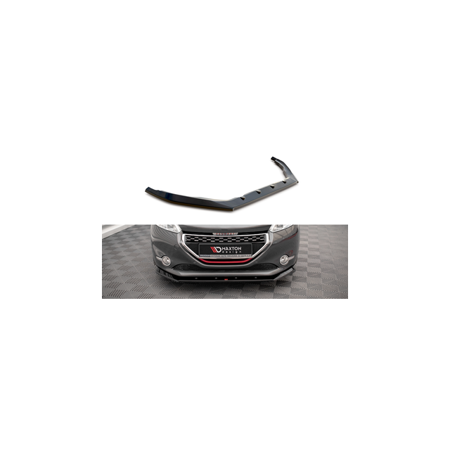 Добавка за предна броня/лип спойлер  V.1 Peugeot 208 GTI MK1 - Maxton Design