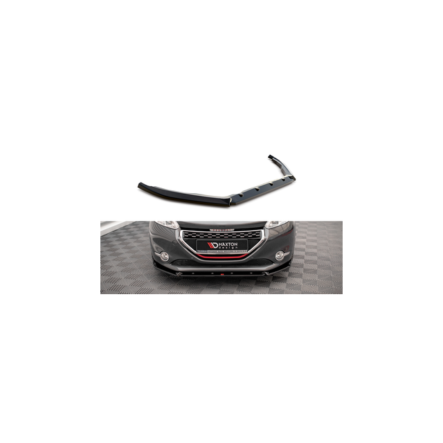 Добавка за предна броня/лип спойлер  V.2 Peugeot 208 GTI MK1 - Maxton Design