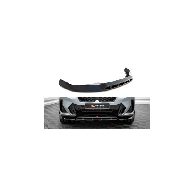 Добавка за предна броня/лип спойлер  V.1 BMW X4 M-Pack G02 Лифтинг на фейслинг - Maxton Design