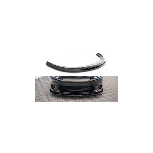 Добавка за предна броня/лип спойлер  V.1 Dodge Charger SRT Mk7 Facelift - Maxton Design