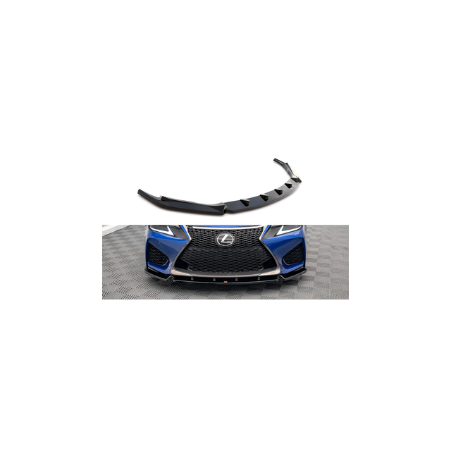 Добавка за предна броня/лип спойлер  V.1 Lexus GS F MK4 Фаслиф - Maxton Design