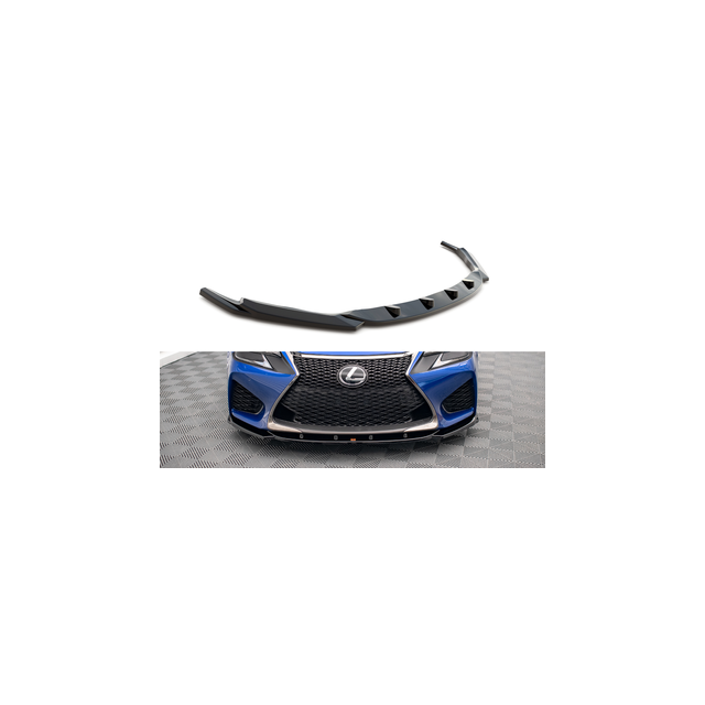Добавка за предна броня/лип спойлер  V.2 Lexus GS F MK4 Фаслиф - Maxton Design