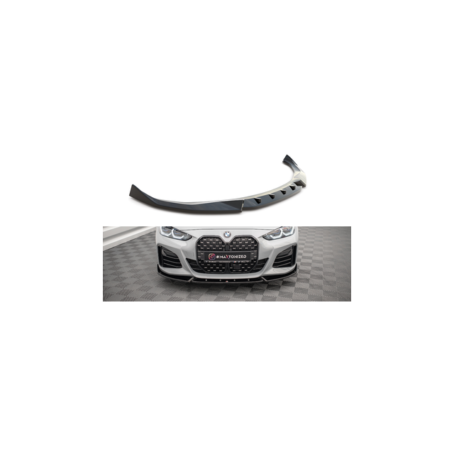 Добавка за предна броня/лип спойлер  V.2 BMW 4 / I4 Gran Coupe M-Pack G26 - Maxton Design