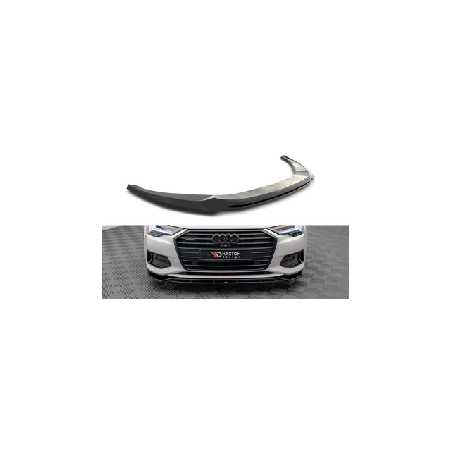 Добавка за предна броня/лип спойлер  V.3 Audi A6 C8 - Maxton Design