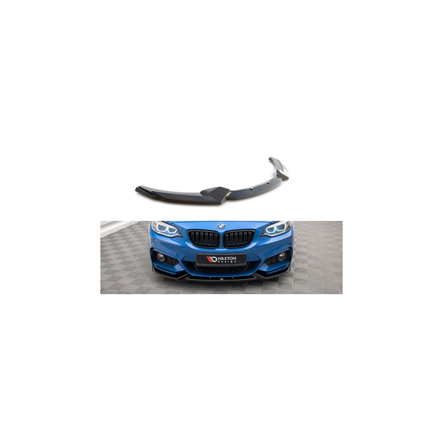 Добавка за предна броня/лип спойлер  V.2 BMW 2 M-Pack F22 - Maxton Design