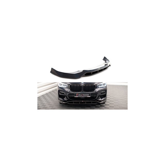 Добавка за предна броня/лип спойлер  V.2 BMW X3 M40D / M40I / M-PACK G01 - Maxton Design