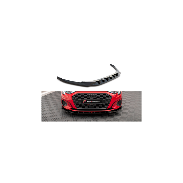 Добавка за предна броня/лип спойлер  V.1 Audi A3 8y - Maxton Design