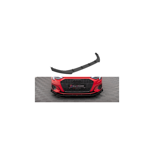 Добавка за предна броня/лип спойлер + Добавки Audi A3 8y - Maxton Design