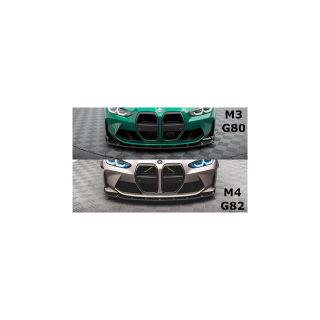 купи Добавка за предна броня/лип спойлер на въглеродни влакна V.1 BMW M4 G82 / M3 G80 - Maxton Design