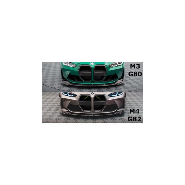 купи Добавка за предна броня/лип спойлер на въглеродни влакна V.2 BMW M4 G82 / M3 G80 - Maxton Design