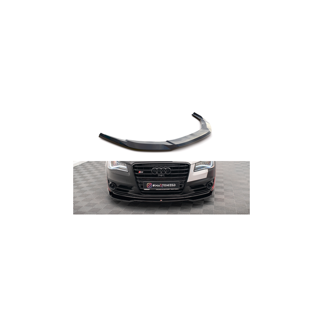Добавка за предна броня/лип спойлер  V.1 Audi S8 D4 - Maxton Design