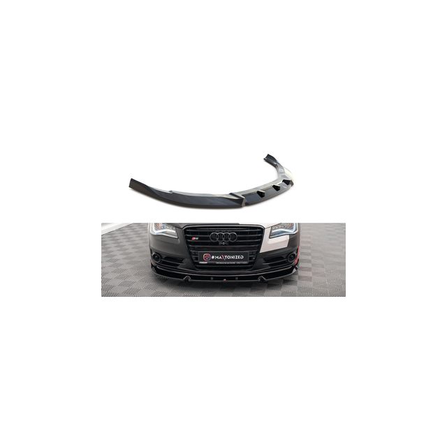 Добавка за предна броня/лип спойлер  V.2 Audi S8 D4 - Maxton Design