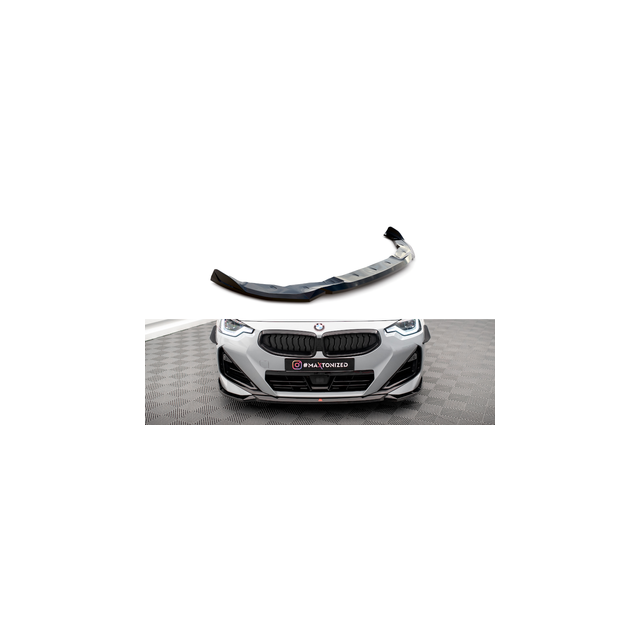 Добавка за предна броня/лип спойлер  V.1 BMW 2 Coupe M-Pack / M240i G42 - Maxton Design