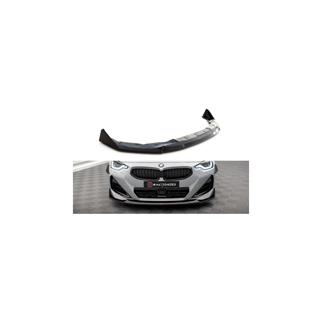 Добавка за предна броня/лип спойлер  V.3 BMW 2 Coupe M-Pack / M240i G42 - Maxton Design