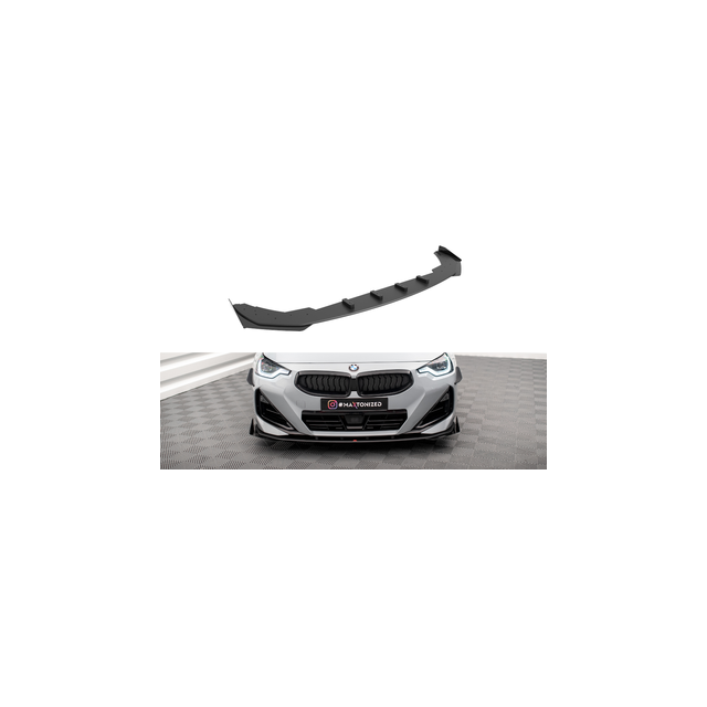 Добавка за предна броня/лип спойлер + Добавки BMW 2 Coupe M-Pack / M240i G42 - Maxton Design