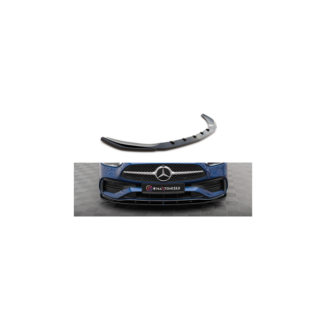 Добавка за предна броня/лип спойлер  V.2 Mercedes-Benz C AMG-Line W206 - Maxton Design