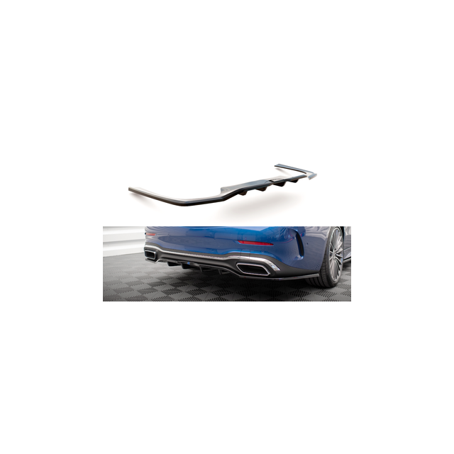 Централна Добавка за задна броня (с вертикални пръти) Mercedes-Benz C AMG-Line W206 - Maxton Design