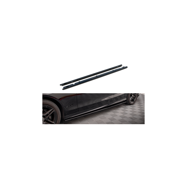 Добавки за прагове mercedes-benz c43 / c amg-line седан w205 фейслифт - Maxton Design
