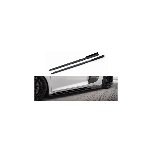 Добавки за прагове V.2+ Flapes Audi R8 Mk2 Лифтинг на фейслифт - Maxton Design