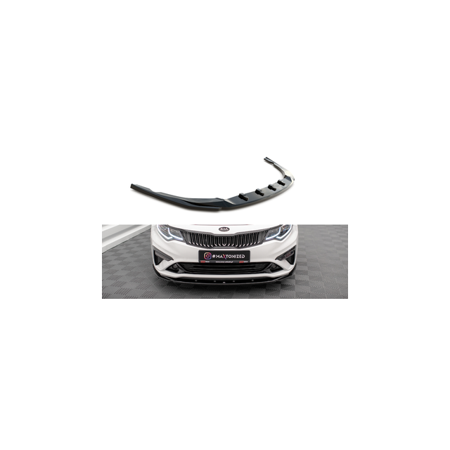 Добавка за предна броня/лип спойлер  V.2 Kia Optima Mk4 Facelift - Maxton Design