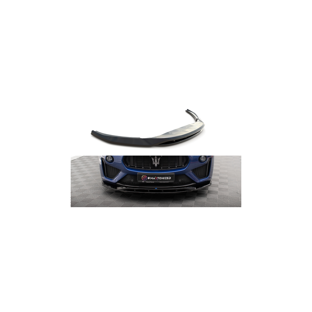 Добавка за предна броня/лип спойлер  maserati levante gts mk1 - Maxton Design