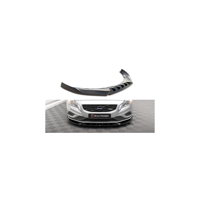 Добавка за предна броня/лип спойлер  V.1 Volvo S60 R-Design Mk2 - Maxton Design