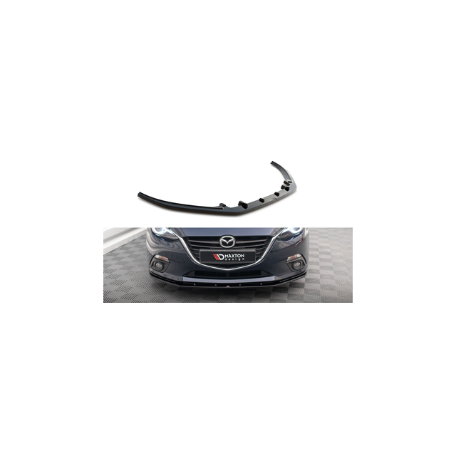 Добавка за предна броня/лип спойлер Mazda 3 Mk3 - Maxton Design
