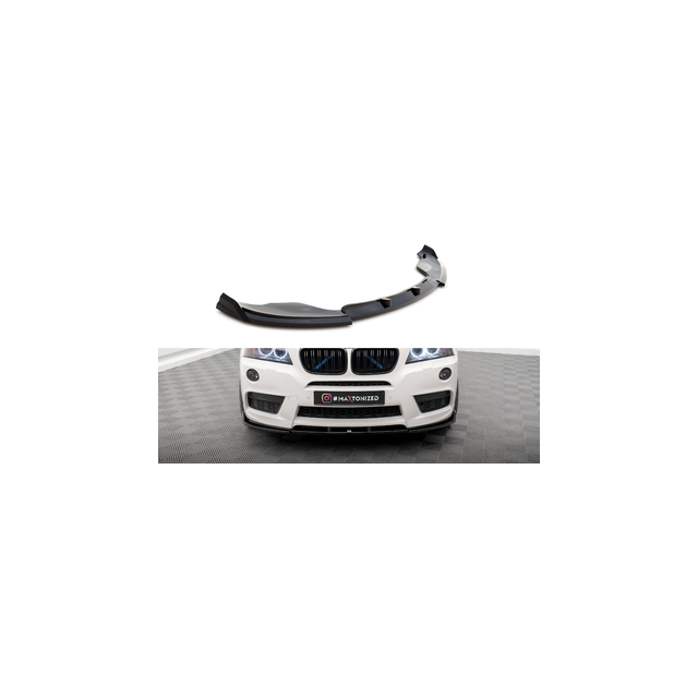 Добавка за предна броня/лип спойлер  BMW X3 M-Pack F25 - Maxton Design