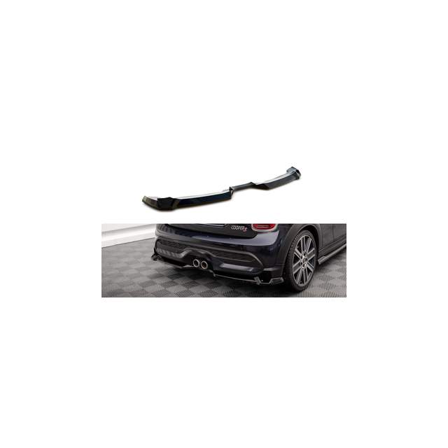Централна Добавка за задна броня Mini Cooper S F56 Facelift - Maxton Design