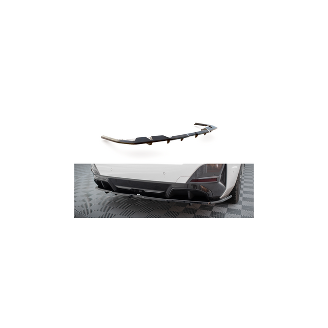 Централна Добавка за задна броня (с вертикални пръти) V.1 BMW I4 M-Pack G26 - Maxton Design