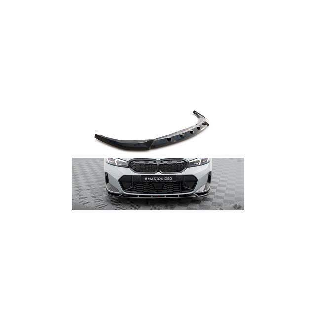 Добавка за предна броня/лип спойлер  V.1 BMW 3 M340I / M-PACK G20 / G21 Фейслифт - Maxton Design