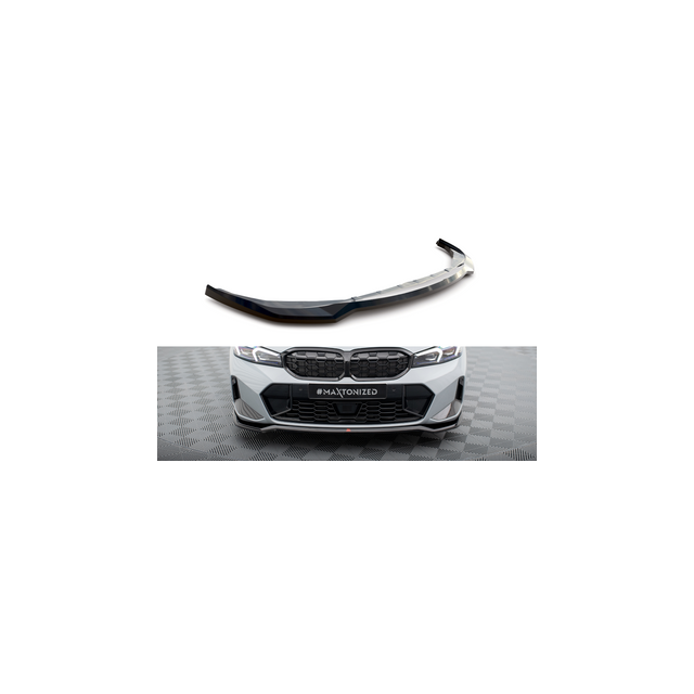 Добавка за предна броня/лип спойлер  V.2 BMW 3 M340I / M-PACK G20 / G21 Фейслифт - Maxton Design
