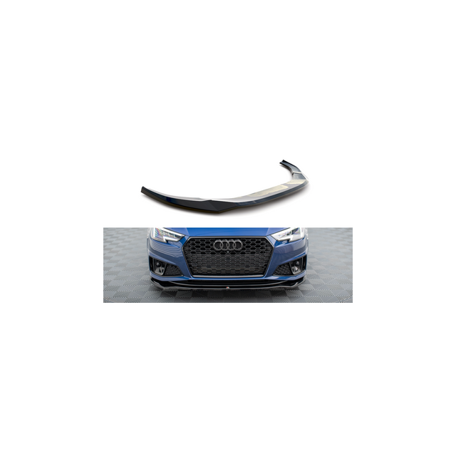 купи Добавка за предна броня/лип спойлер V.2 Audi A4 Конкурс B9 - Maxton Design