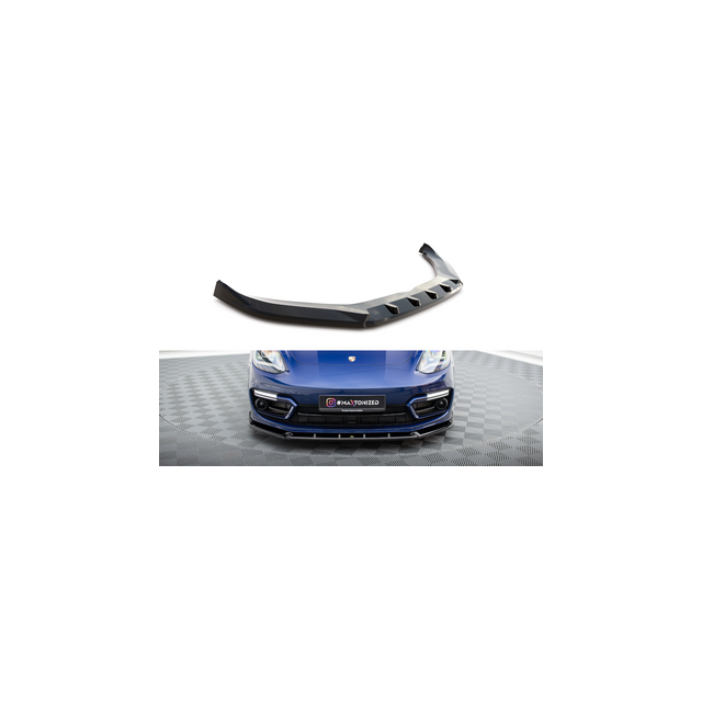 купи Добавка за предна броня/лип спойлер V.2 Porsche Panamera E-Hybrid 971 Facelift - Maxton Design