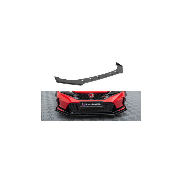 Добавка за предна броня/лип спойлер + Добавки Honda Civic Type-R Mk 11 - Maxton Design