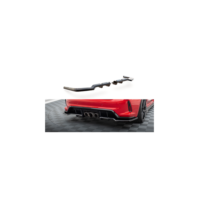 Централна Добавка за задна броня (с вертикални пръти) V.1 Honda Civic Type-R Mk 11 - Maxton Design