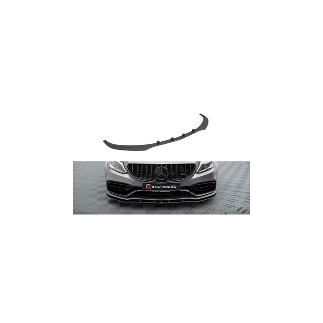 Добавка за предна броня/лип спойлер Mercedes-AMG C63 Седан  W205 Facelift - Maxton Design