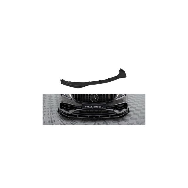Добавка за предна броня/лип спойлер + Добавки Mercedes-Benz A AMG-Line W176 Facelift - Maxton Design