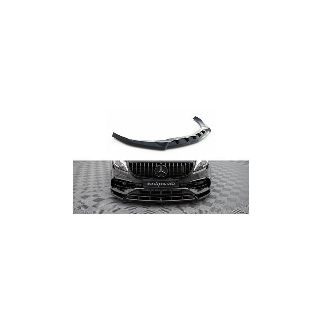 Добавка за предна броня/лип спойлер  V.2 Mercedes-Benz A AMG-Line W176 Facelift - Maxton Design