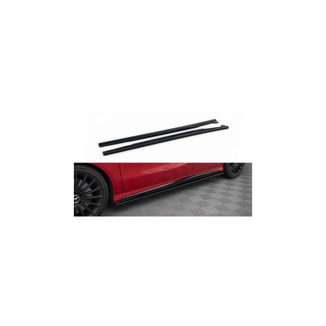 купи Добавки за прагове Mercedes A W176/ CLA 117 AMG/ CLA 117 AMG Line Facelift - Maxton Design