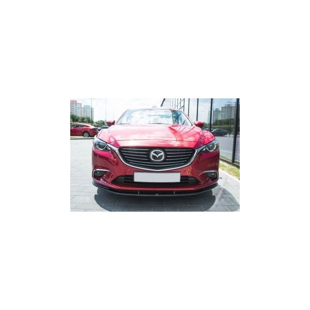 купи Добавка за предна броня/лип спойлер V.1 Mazda 6 GJ (MK3) Фейслифт - Maxton Design