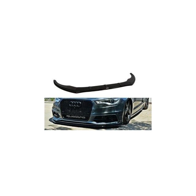 купи Добавка за предна броня/лип спойлер V.1 Audi S6 / A6 S-Line C7 - Maxton Design