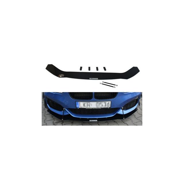 купи Добавка за предна броня/лип спойлер V.1 BMW 1 F20/F21 M-Power Facelift - Maxton Design