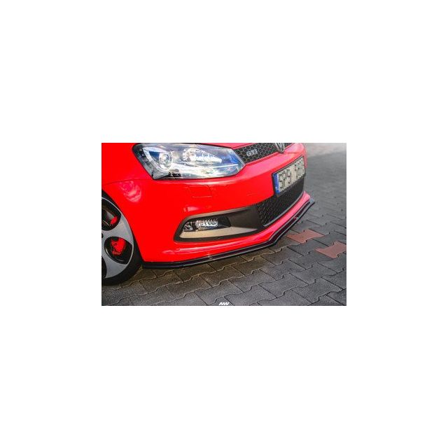 купи Добавка за предна броня/лип спойлер V.2 Volkswagen Polo Mk5 GTI 6R PREFACE - Maxton Design